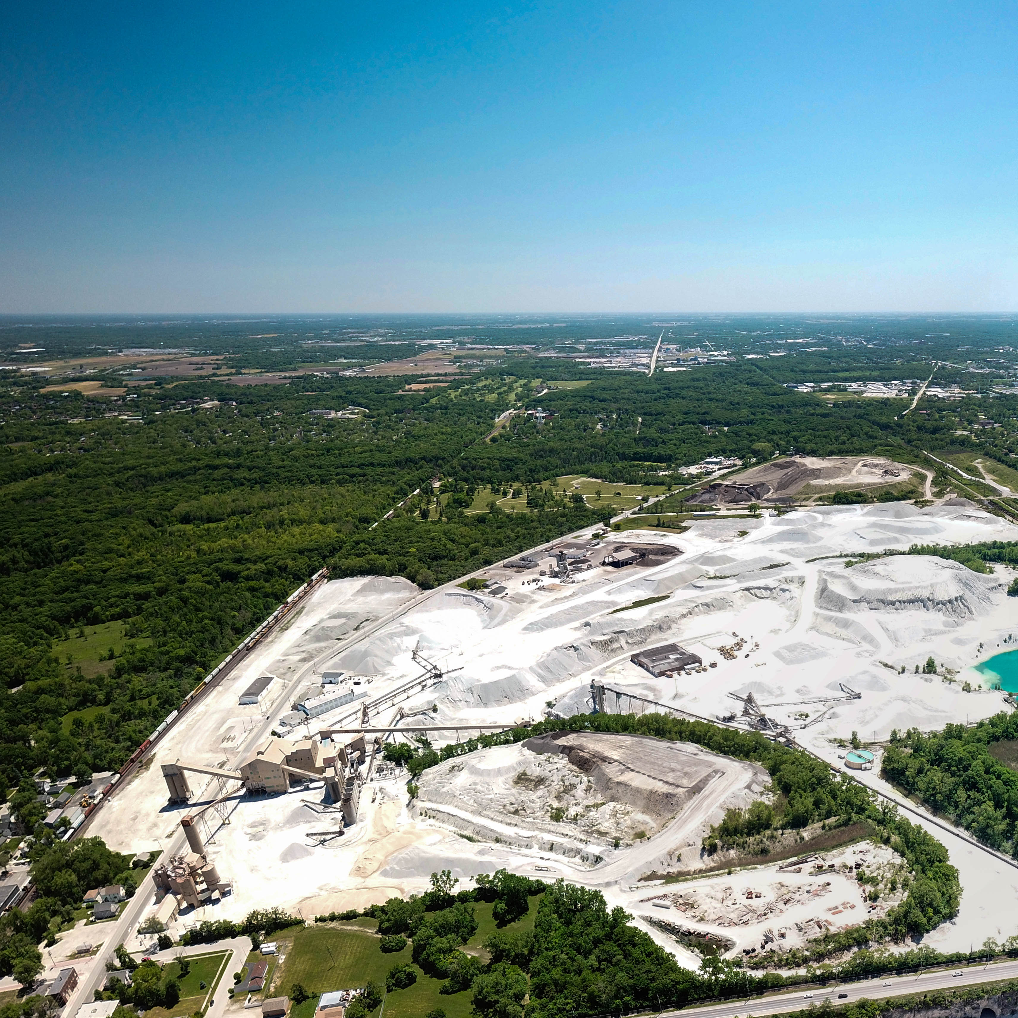 Thornton Quarry is one of the largest aggregate quarries in the world