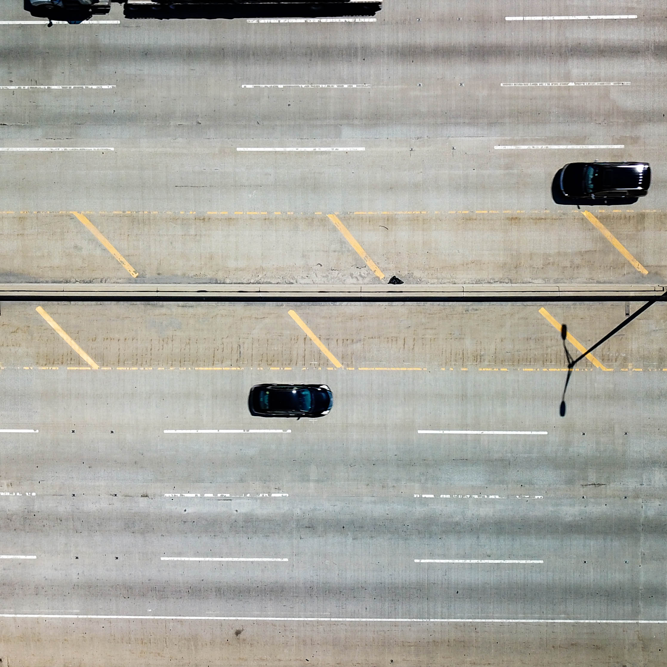 Bird's eye view of this stretch of I-294