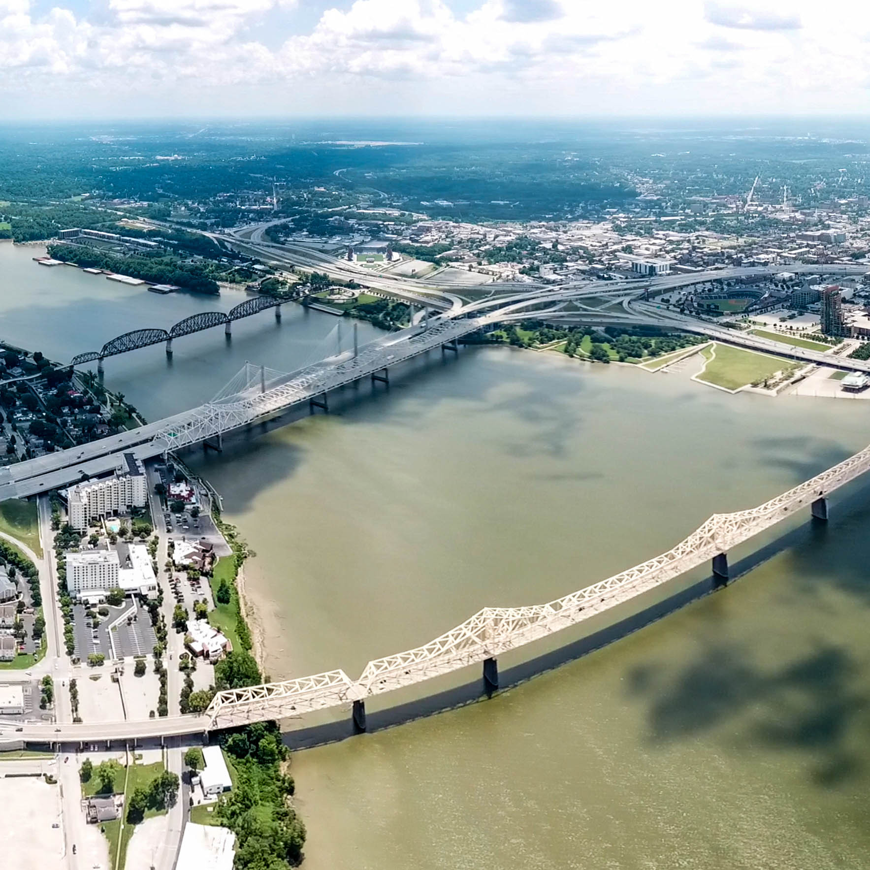 I-294 runs through the middle of the quarry. What a view!